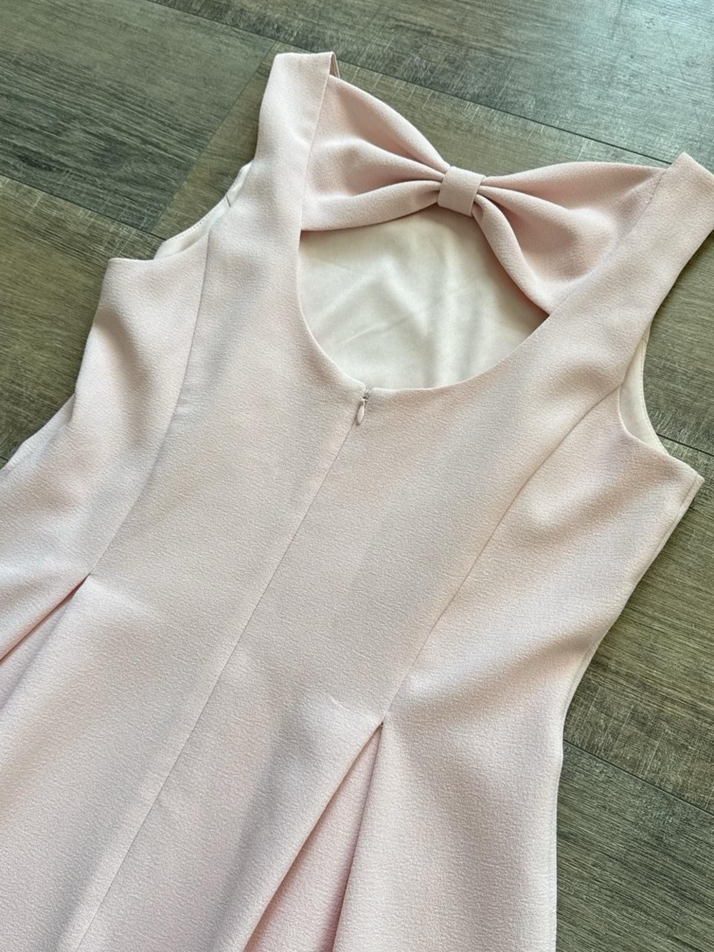 Jessica H Blush Pink Bow Back Mini Dress | Coquette Runway Size 8